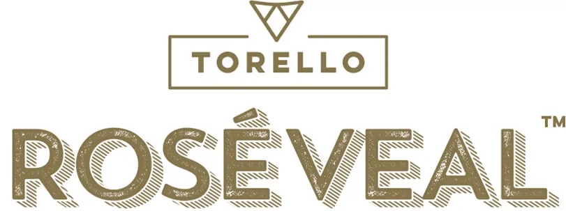 Torello Rosé Veal logo: elegant and premium branding.